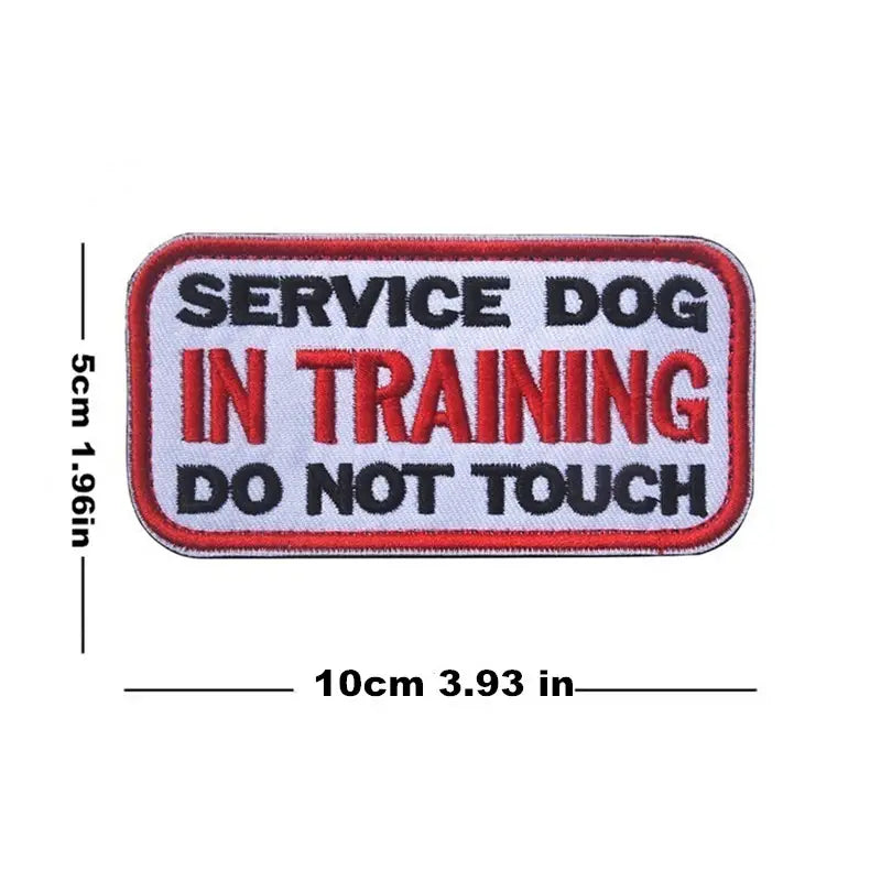 Serivce Dog In Training Do Not Touch Cloth Patch