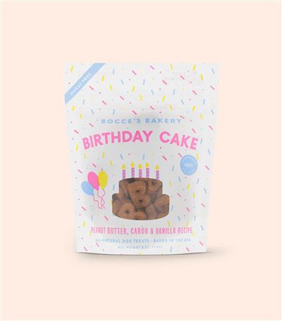 Bocce's Bakery Birthday Cake 5oz Biscuits Dog Treats