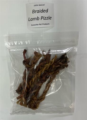 Lamb Braided PNS Stick (lamb pizzle) 6-9"