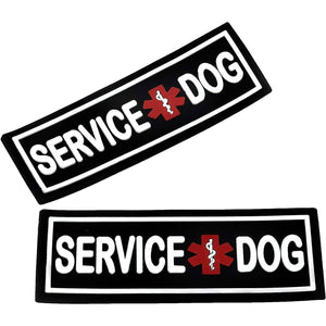 Service Dog 3D Rubber Patches