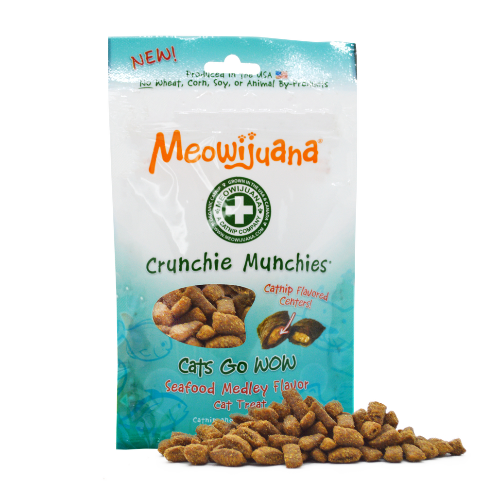 Meowijuana CATS GO WOW Seafood Medley Treats