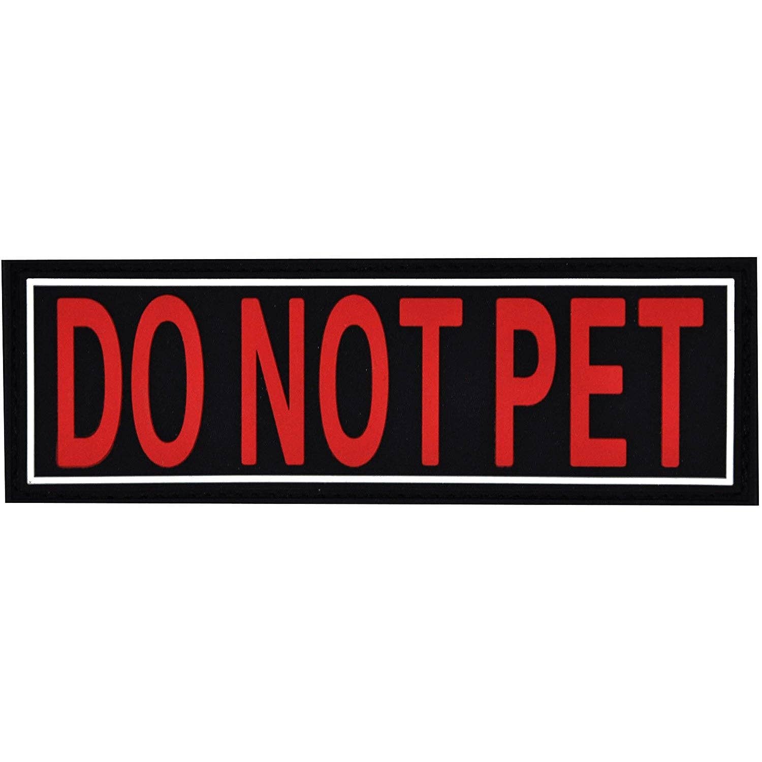 DO NOT PET 3D Rubber Removable Patches