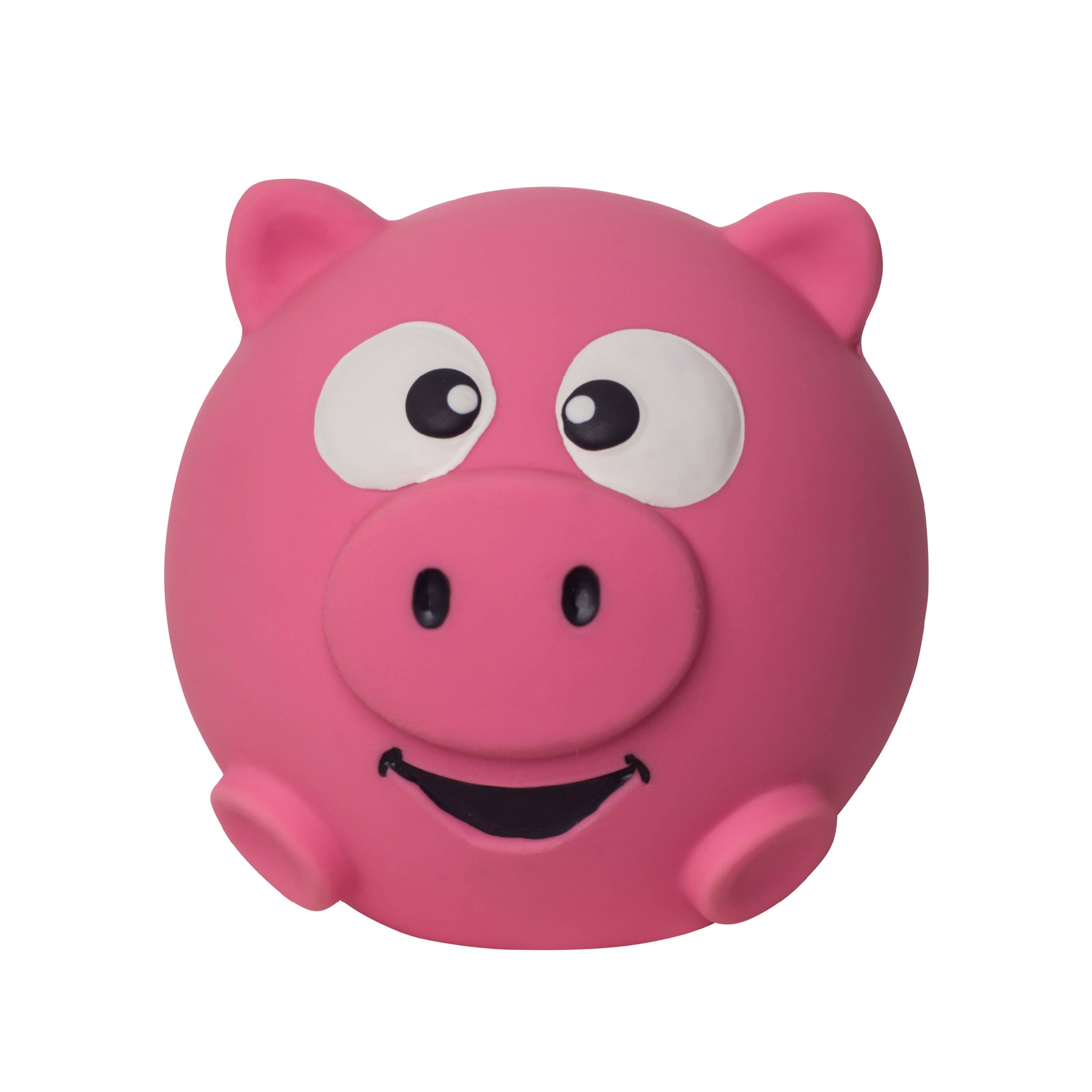 Sillyz Pig Latex Squeaky Ball Dog Toy Pink