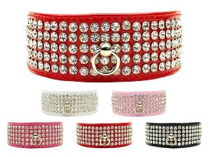 Patent Jewel Dog Collar