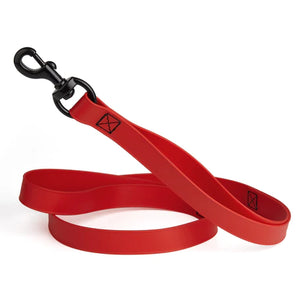 RED Biothane Waterproof Multi-Handle Leash